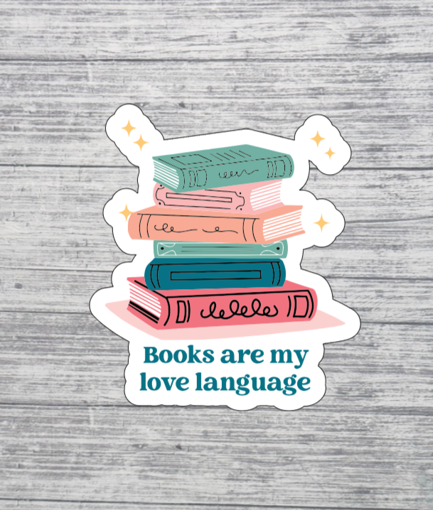 Books Are My Love Language Sticker