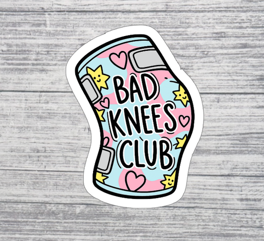 Bad Knees Club Sticker